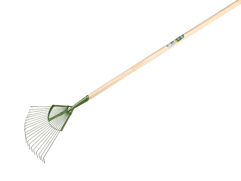 Bladhark PROFI-Plus, 20 ronde tanden, verenstaal, met IKAPE steel 150 x 2,8 cm. FSC 100%