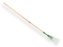 Bladhark PROFI-Plus, 8 ronde tanden, verenstaal, met IKAPE steel 150 x 2,8 cm. FSC 100%