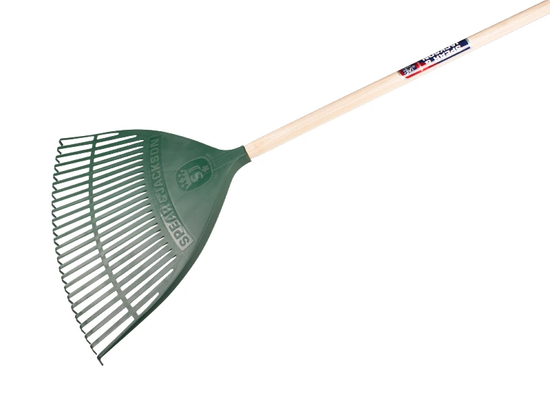 Bladhark SPEAR & JACKSON 3884 WCR kunststof, 24 tands, 53 cm breed, met gelakte ESSEN steel, FSC 100%