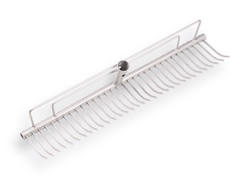 Grashark ATLAS staal 60 cm met 32 gebogen tanden, zonder steel