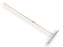 Grashark ATLAS staal 70 cm met 40 gebogen tanden, beugel en steel 170 x 2,8 cm