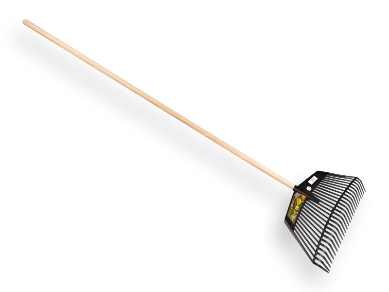 Combi bladhark JOST REGA nylon zwart, 26 tands, 60 cm breed, met ATLAS steel 150 x 2,8 cm