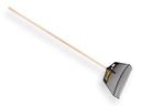 Combi bladhark JOST REGA nylon zwart, 26 tands, 60 cm breed, met ATLAS steel 150 x 2,8 cm