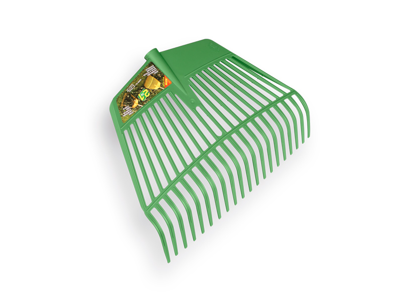 Combi bladhark JOST REGA nylon groen, 20 tands, 45 cm breed, zonder steel