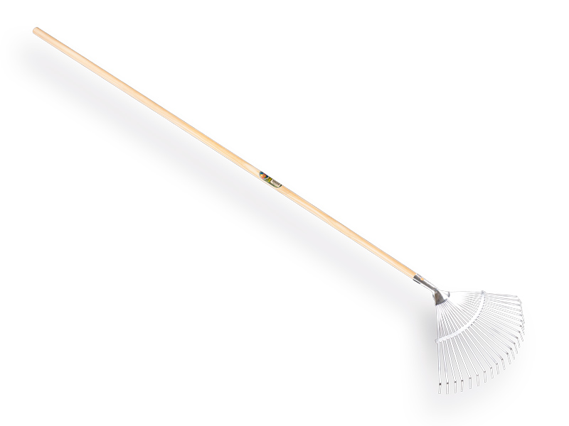 [1317400] Bladhark Jimmy verzinkt, 22 platte tanden, met IKAPE steel 150 x 2,4 cm. FSC 100%