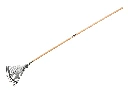 Bladhark Jimmy verzinkt verstelbaar, 22 platte tanden, 28-42 cm breed, met IKAPE steel 150 x 2,4 cm. FSC 100%