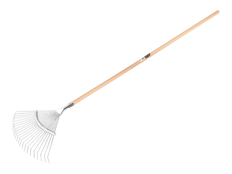 [1317415] Bladhark Jimmy verzinkt, 22 ronde tanden, met IKAPE steel 150 x 2,4 cm. FSC 100%
