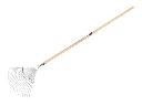 Bladhark Jimmy verzinkt, 22 ronde tanden, met IKAPE steel 150 x 2,4 cm. FSC 100%