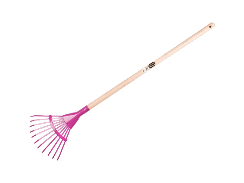 [1470700] Kinderbladhark Jimmy Kids purper met houten steel