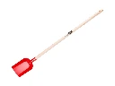 Kinderschopje Jimmy Kids rood met houten steel