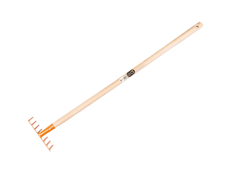 Kinderharkje Jimmy Kids oranje met houten steel