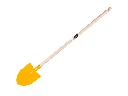 Kinderschopje Jimmy Kids spits geel met houten steel