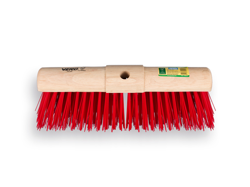 [1490382] Wegenbouwbezem VERO 45K PPN rood 45 cm, ronde kap, zonder steel