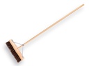 Wegenbouwbezem SOLIDE 45 cm bahia, ronde kap, met ATLAS steel 160 x 2,8 cm en brede stokhouder