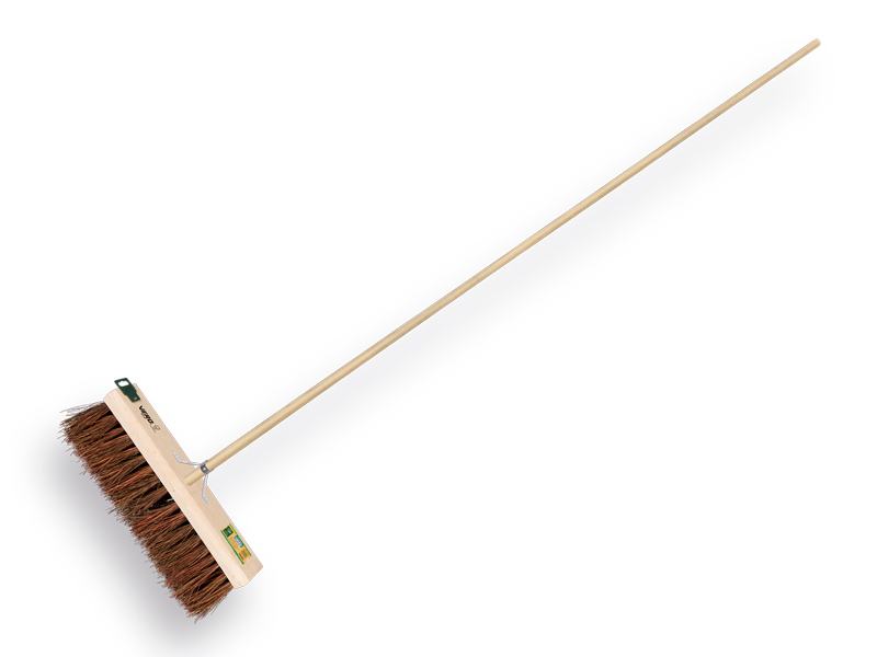 Bezem VERO 41B bassine-stalks 41 cm, met ATLAS steel 150 x 2,8 cm en stokhouder