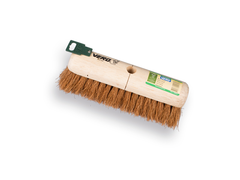[1490590] Kamerveger - Zaalveger VERO 1528W kokos 28,5 cm, ronde ongelakte kap