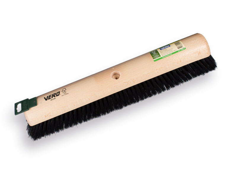 [1490750] Zaalveger VERO 1750 gemengd paardenhaar zwart 50 cm, ronde kap