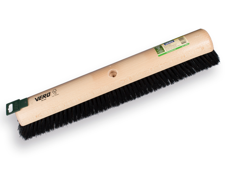 [1490760] Zaalveger VERO 1760 gemengd paardenhaar zwart 60 cm, ronde kap