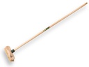 Luiwagen - Schrobbezem VERO 206FD 22 cm, met anker, fiber vezel en IKAPE steel 130 x 2,4 cm en ophangoog