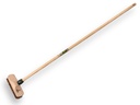Luiwagen - Schrobbezem VERO 22 cm, met Union vezel, steelverbinding en IKAPE steel 130 x 2,4 cm en ophangoog