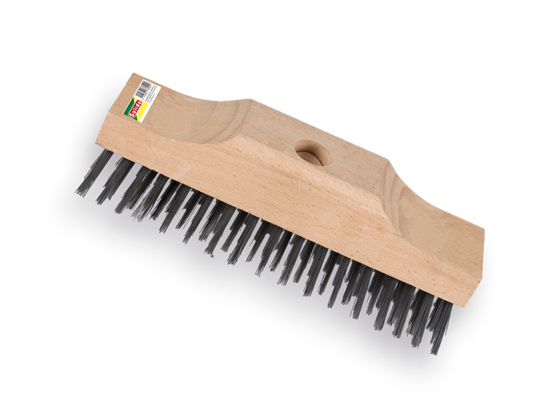 [1491035] Staaldraadluiwagen - Schrobbezem SOLIDE 22 cm