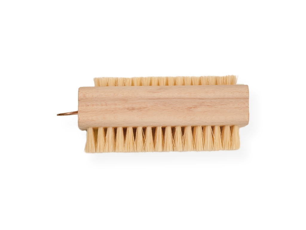 Nagelborstel SOLIDE hout, tweezijdig met tampico vezel, FSC 100%