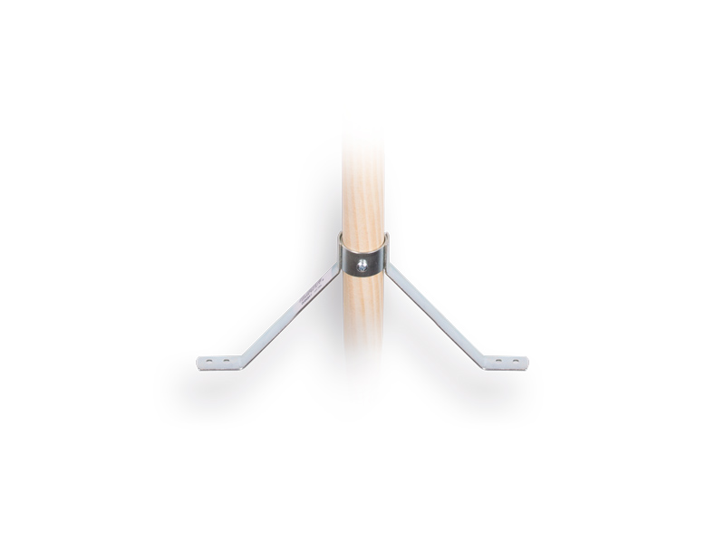 Stokhouder SOLIDE voor steel met diameter 28 mm