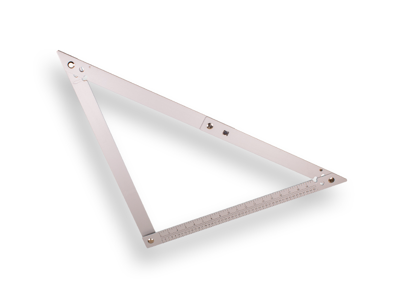 Vouwhaak LABORA aluminium 60 x 60 cm, met beschermhoes