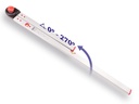 Hoekmeter BMI 60 x 120 cm, meetbereik 0° tot 270°, 2 libellen