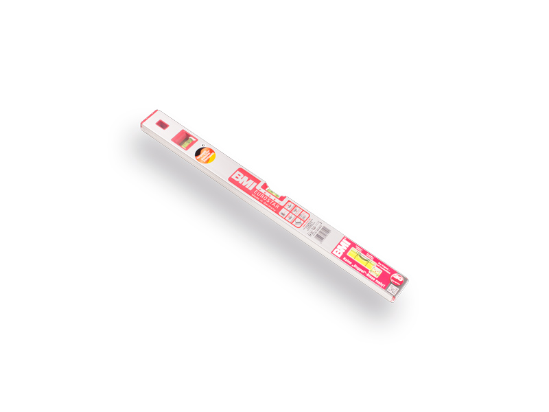 Waterpas BMI Eurostar 60 cm aluminium, 2 libellen