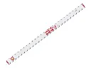 Waterpas BMI Alustar 200 cm, dikwandig aluminium, 2 libellen