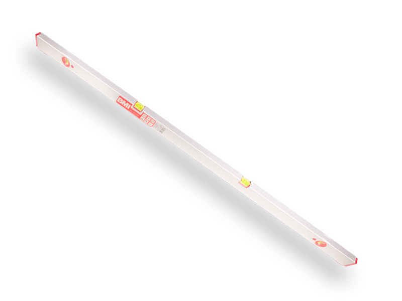 [1505465] Stelwaterpas BMI 150 cm, dikwandig aluminium, met stelvoetjes en 4 libellen