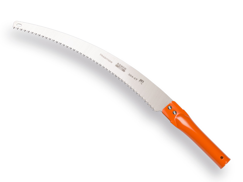 Snoeizaag BAHCO 384-6T, gebogen blad 36 cm, stalen buisgreep, naslijpbaar