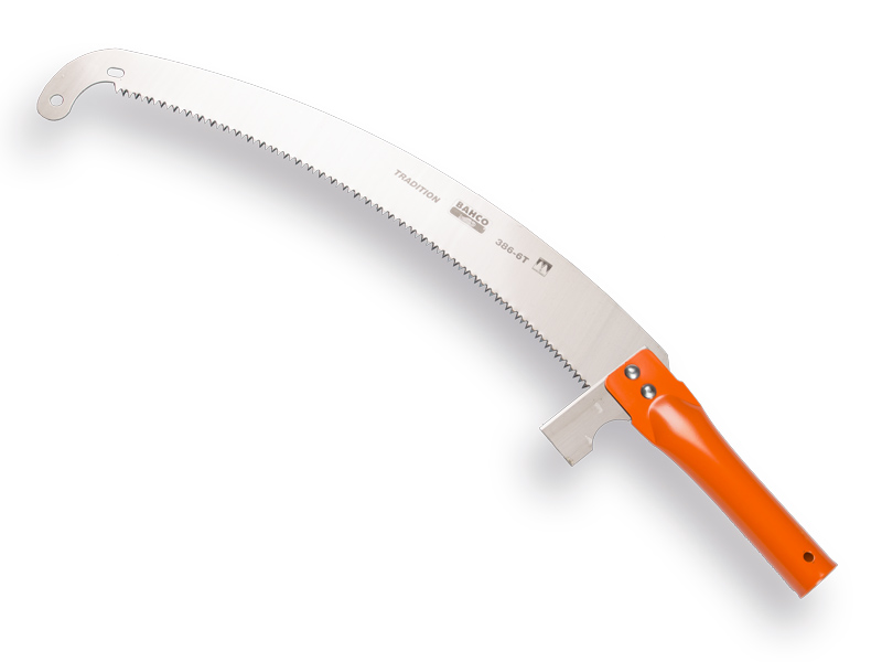 Snoeizaag BAHCO 386-6T, gebogen blad 36 cm, buisgreep en haakpunt, niet naslijpbaar