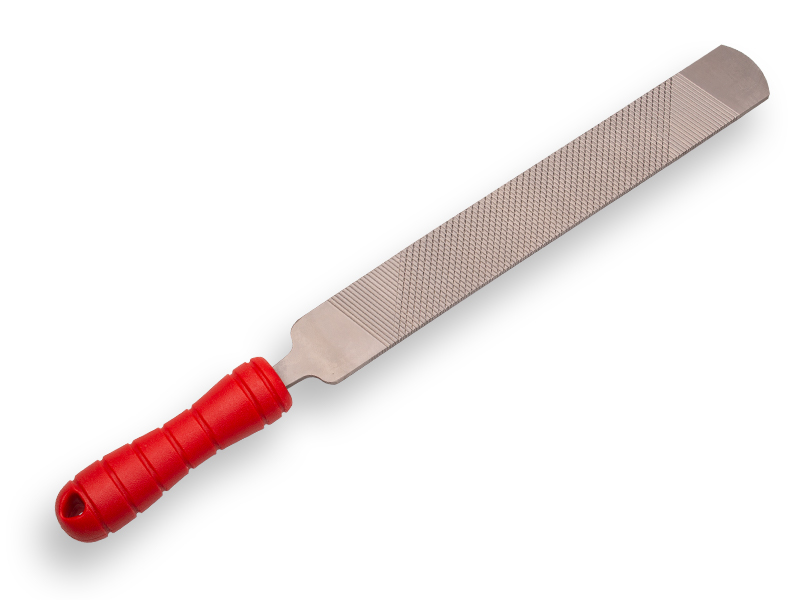 Vijl grof 30 cm, kunststof greep, geschikt voor pvc