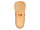 Lederen holster FELCO 910, met riemlussen en metalen riemclip