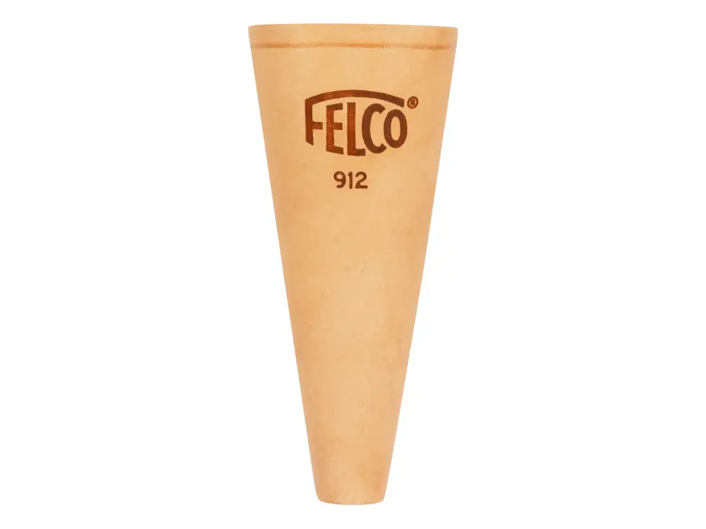 [1508495] Lederen holster FELCO 912 met metalen riemclip, compact konisch model