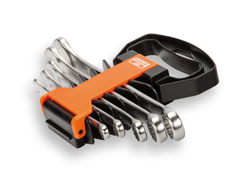 Ring-steeksleutelset BAHCO 5-delig, metrisch, M8-M10-M13-M17-M19