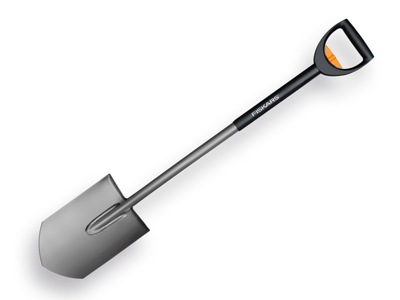 FISKARS Tuinspade SPITS, 19 cm breed, totale lengte 105 - 125 cm