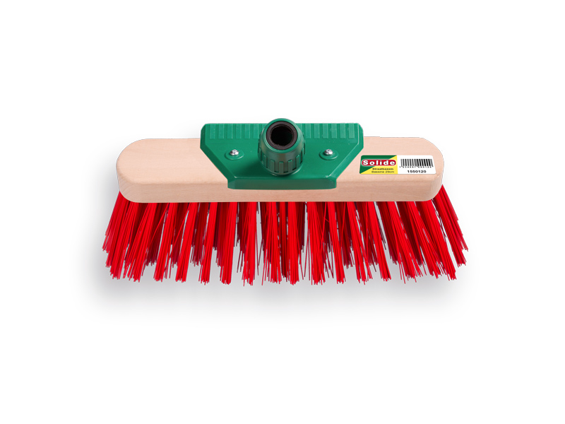 [1550110] Bezem SOLIDE PPN rood 29 cm, vlakke kap, met EASY-FIT steelverbinding, zonder steel, FSC 100%
