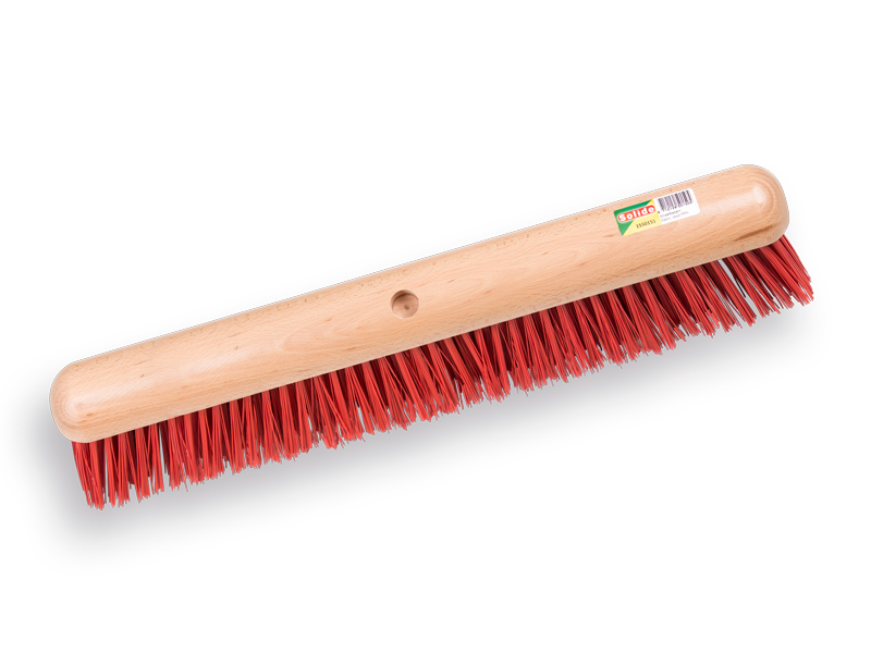 [1550155] Stalbezem SOLIDE PPN rood 60 cm, ronde kap, zonder steel, FSC 100%