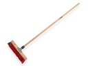 Bezem SOLIDE X-model, PPN zwart-rood 40 cm, met stokhouder, met IKAPE steel 150 x 2,8 cm
