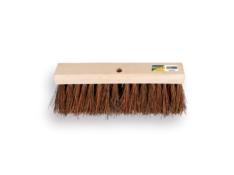[1550300] Bezem SOLIDE bassine-stalks 40 cm, vlakke kap, zonder steel, FSC 100%