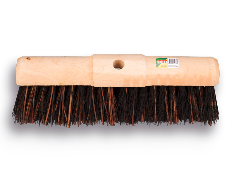 Wegenbouwbezem SOLIDE Cachet, bassine oliegedrenkt 45 cm, ronde kap, zonder steel. FSC 100%