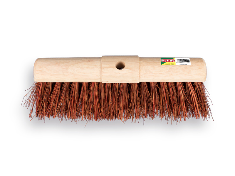 Wegenbouwbezem SOLIDE bassine-stalks 45 cm, ronde kap, zonder steel, FSC 100%