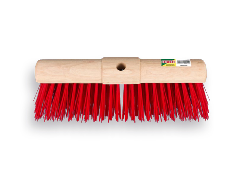 [1550420] Wegenbouwbezem SOLIDE PPN rood 45 cm, ronde kap, zonder steel, FSC 100%