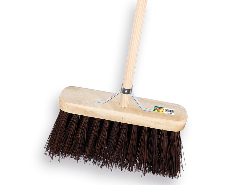 [1550465] Bezem SOLIDE bahia 29 cm, vlakke kap, met IKAPE steel 150 x 2,8 cm en stokhouder, FSC 100%