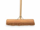Zaalveger SOLIDE kokos 50 cm, ronde kap, met IKAPE steel 150 x 2,8 cm en stokhouder