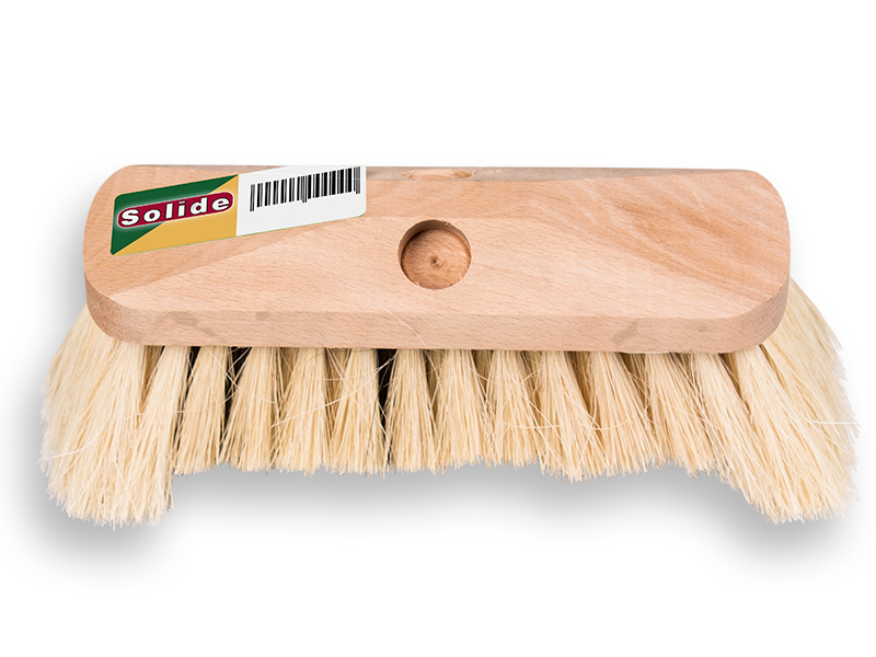 Luiwagen - Schrobbezem SOLIDE fiber 25 cm, met anker en baard. FSC 100%