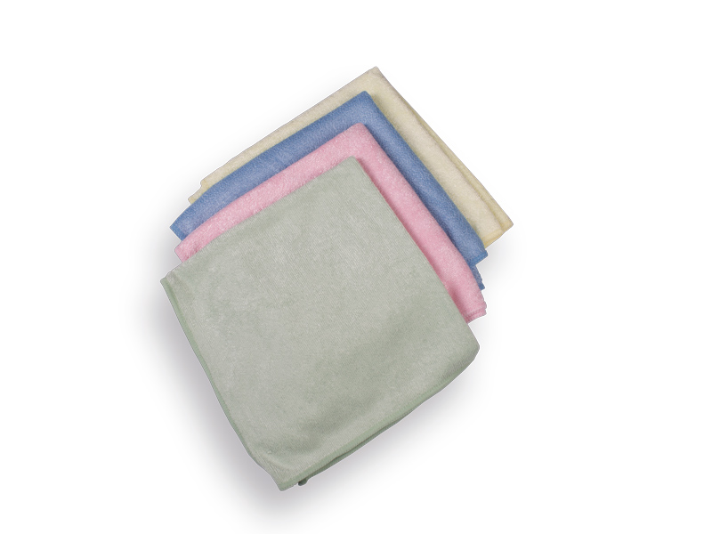 Microvezeldoek SOLIDE 38 x 40 cm, blauw - rose - geel - groen (per 4 stuks)